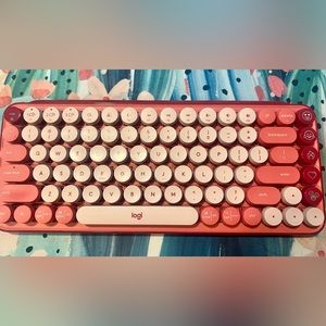 Logitech POP Keys Wireless Mechanical Keyboard - Heartbreaker Rose